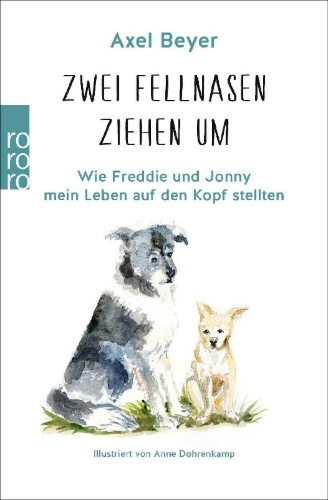 Buchcover und Innenansicht für das Buch: Zwei Fellnasen ziehen um