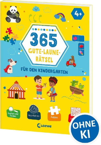 Buchcover und Innenansicht für das Buch: 365 jeux 4+