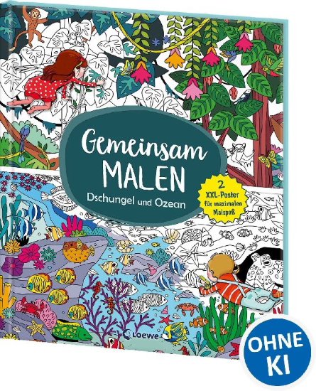 Buchcover und Innenansicht für das Buch: Mes 2 Posters Géants / Super Coloriages Gèants / Super Giant Coloring Books