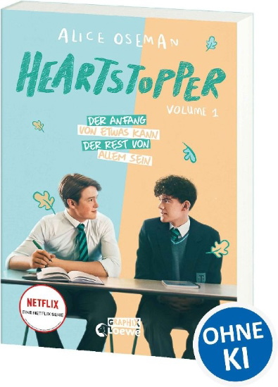 Buchcover und Innenansicht für das Buch: Heartstopper Volume 1