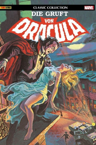 Buchcover und Innenansicht für das Buch: Tomb of Dracula (1979) 1-6; Dracula Lives! (1973) 1-13; Material aus Legion Of Monsters (1975) 1, Savage Sword Of Conan (1974) 26, Frankenstein Monster (1973) 7-9