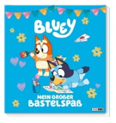 Buchcover und Innenansicht für das Buch: Bluey: Mein großer Bastelspaß