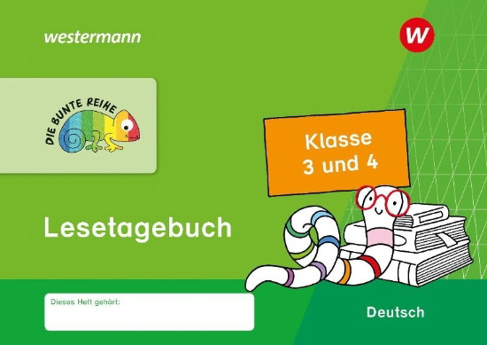 Buchcover und Innenansicht für das Buch: DIE BUNTE REIHE - Deutsch. Lesetagebuch