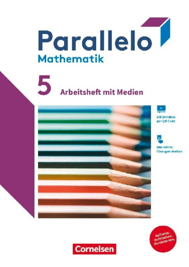 Buchcover und Innenansicht für das Buch: Parallelo 5. Schuljahr - Zu allen Ausgaben - Arbeitsheft mit Medien und Lösungen