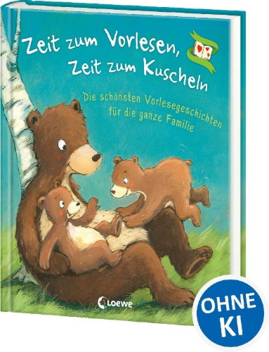 Buchcover und Innenansicht für das Buch: Zeit zum Vorlesen, Zeit zum Kuscheln - Die schönsten Vorlesegeschichten für die ganze Familie
