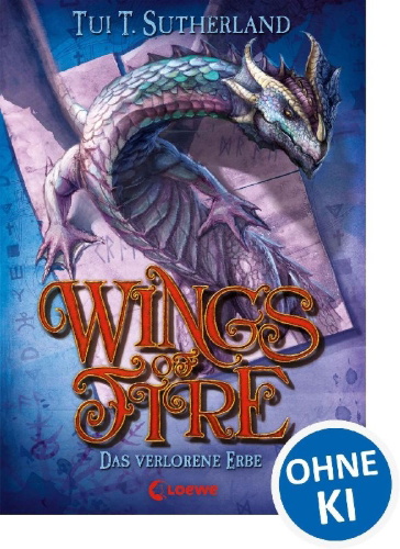 Buchcover und Innenansicht für das Buch: Wings of Fire-The Lost Heir