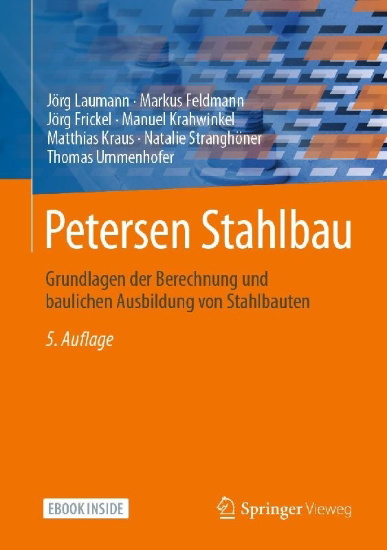 Buchcover und Innenansicht für das Buch: Petersen Stahlbau