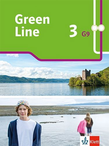 Buchcover und Innenansicht für das Buch: Green Line 3 G9. Schulbuch. Fester Einband Klasse 7