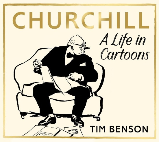Buchcover und Innenansicht für das Buch: Churchill: A Life in Cartoons