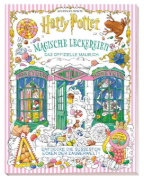Buchcover und Innenansicht für das Buch: Harry Potter: An Official Sweets and Treats Coloring Book