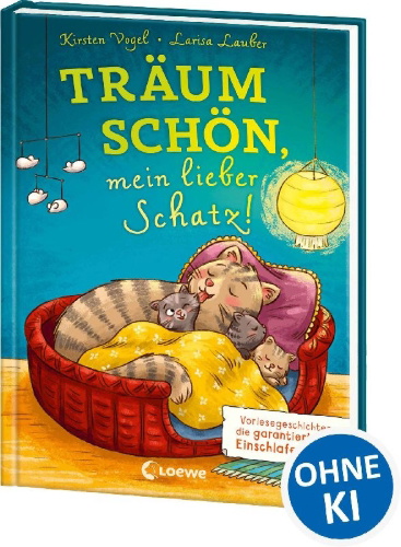 Buchcover und Innenansicht für das Buch: Träum schön, mein lieber Schatz!