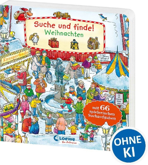 Buchcover und Innenansicht für das Buch: Suche und finde! - Weihnachten