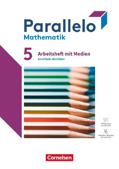 Buchcover und Innenansicht für das Buch: Parallelo 5. Schuljahr - Nordrhein-Westfalen - Ausgabe 2022 - Arbeitsheft mit Medien und Lösungen