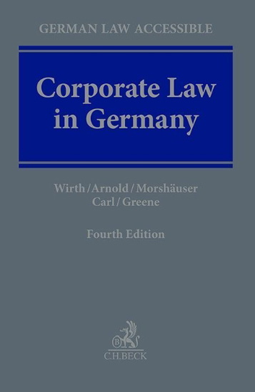 Buchcover und Innenansicht für das Buch: Corporate Law in Germany