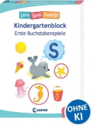 Buchcover und Innenansicht für das Buch: Die neuen LernSpielZwerge - Erste Buchstabenspiele