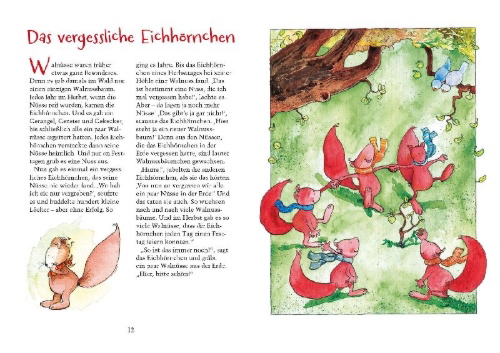 Buchcover und Innenansicht für das Buch: 3 Minutengeschichten für liebe Träume