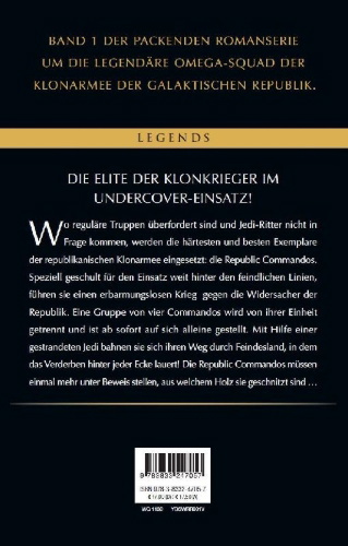 Buchcover und Innenansicht für das Buch: Star Wars: Republic Commando: Hard Contact