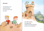 Buchcover und Innenansicht für das Buch: Leselöwen 1. Klasse - Die Jungs-Bande auf Spurensuche