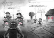 Buchcover und Innenansicht für das Buch: Das Dorf (Band 3) - Gefangen im Dschungel