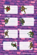 Buchcover und Innenansicht für das Buch: Tales of the Teenage Mutant Ninja Turtles: Mein superstarker Sticker- und Malspaß