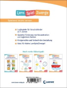 Buchcover und Innenansicht für das Buch: Die neuen LernSpielZwerge - Konzentrieren, kombinieren, logisch denken