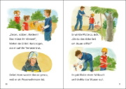 Buchcover und Innenansicht für das Buch: Die schönsten Leselöwen-Geschichten zum Lesenlernen - Polizei und Feuerwehr