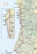 Buchcover und Innenansicht für das Buch: The Camino Portugues