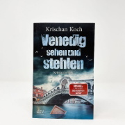 Buchcover und Innenansicht für das Buch: Venedig sehen und stehlen