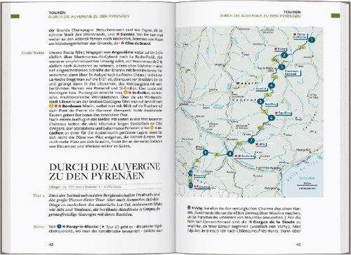 Buchcover und Innenansicht für das Buch: Baedeker Reiseführer Frankreich
