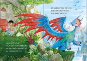 Buchcover und Innenansicht für das Buch: Leselöwen 1. Klasse - Drachenfreund gesucht! (Großbuchstabenausgabe)