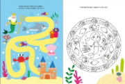 Buchcover und Innenansicht für das Buch: Mes Autocollants Scintillants - Les Sirènes