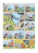 Buchcover und Innenansicht für das Buch: De Schlümpp uff Hessisch: Blauschlümpp unn Schwazzschlümpp