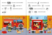 Buchcover und Innenansicht für das Buch: Mon ami le pompier - Max aide les pompiers