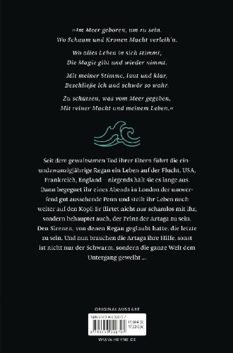 Buchcover und Innenansicht für das Buch: Sirens - Das Glühen der Magie