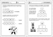 Buchcover und Innenansicht für das Buch: Mental Maths Games for Clever Kids