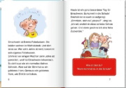 Buchcover und Innenansicht für das Buch: Emmi & Einschwein. Schulstart mit Eierkuchen