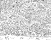 Buchcover und Innenansicht für das Buch: Mes 2 Posters Géants / Super Coloriages Gèants / Super Giant Coloring Books