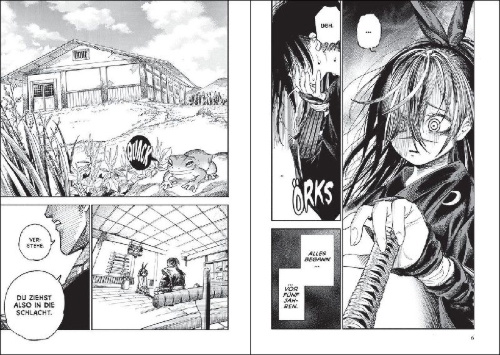 Buchcover und Innenansicht für das Buch: Isekai Samurai