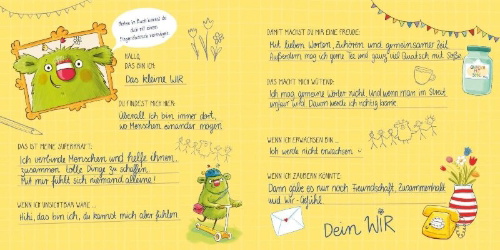 Buchcover und Innenansicht für das Buch: Das sind WIR (Freundschaftsbuch WIR 2026)