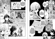 Buchcover und Innenansicht für das Buch: Ankoku Kishi no Ore Desu ga Saikyou no Seikishi o Mezashimasu