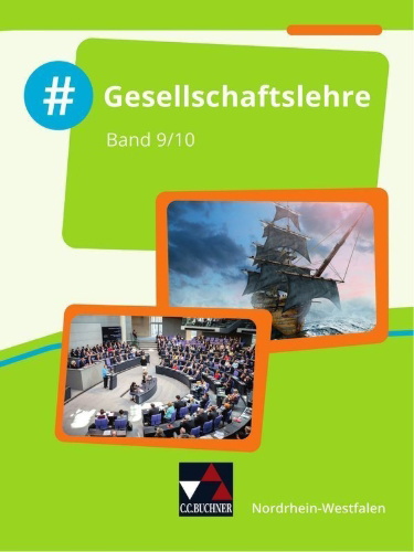 Buchcover und Innenansicht für das Buch: #Gesellschaftslehre NRW 9/10