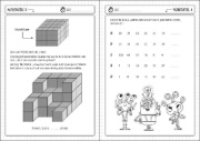 Buchcover und Innenansicht für das Buch: Math Games for Clever Kids