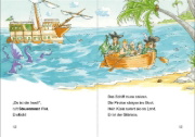 Buchcover und Innenansicht für das Buch: Leselöwen 1. Klasse - Der Goldschatz der Piraten