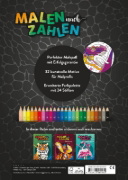 Buchcover und Innenansicht für das Buch: Malen nach Zahlen - Drachen