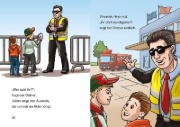 Buchcover und Innenansicht für das Buch: Leselöwen 1. Klasse - Ein spannendes Autorennen