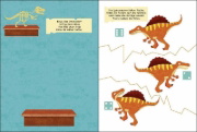 Buchcover und Innenansicht für das Buch: Les Dinosaures - Mon bloc de jeux