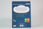 Buchcover und Innenansicht für das Buch: Schreiben lernen mit Spurrillen - Englische Wörter