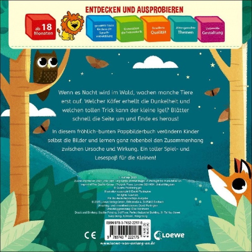 Buchcover und Innenansicht für das Buch: Animal Magic: In the Night