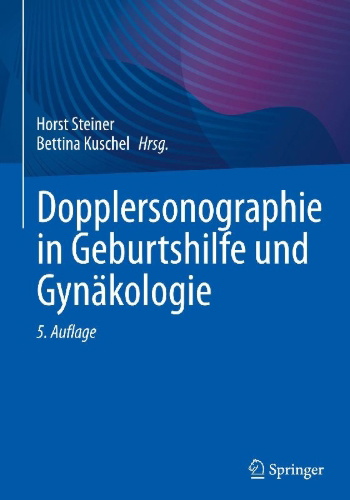 Buchcover und Innenansicht für das Buch: Dopplersonographie in Geburtshilfe und Gynäkologie