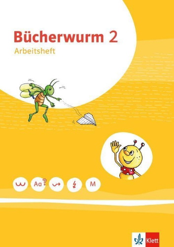 Buchcover und Innenansicht für das Buch: Bücherwurm Sprachbuch 2. Arbeitsheft zum Sprachbuch Klasse 2